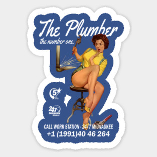The plumber Sticker