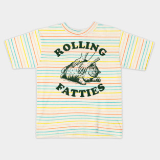 Rolling Fatties University Vintage Kids T-Shirt