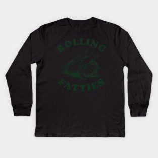 Rolling Fatties University Vintage Kids Long Sleeve T-Shirt
