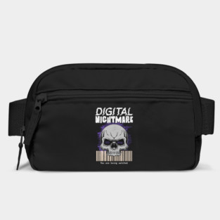 Digital Nightmare Skull Surveillance Design Bag