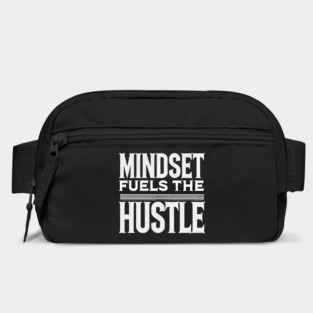 Motivational Quote, Mindset Fuels the Hustle, Bag
