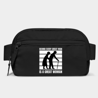 Behind every great man is a great woman Bag