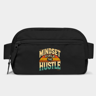 Motivational Quote, Mindset Fuels the Hustle, Success Bag