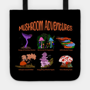 Funny Mushroom Adventures Tote