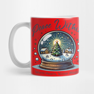 Peace within  warm Heart,winter magic Mug