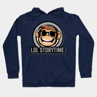 LOL STORYTIME PODCAST LOGO GREY Hoodie