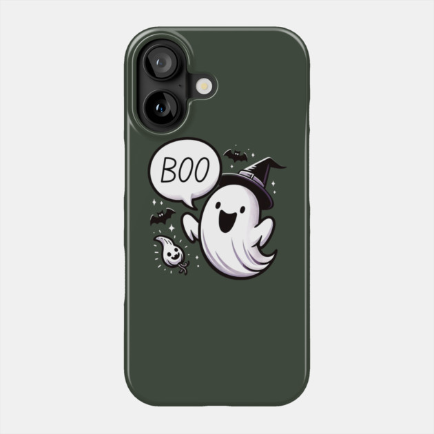 Ghost of surprise boo For Halloween Phone Case by Creatifly Graphic Tees
