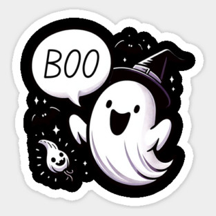 Ghost of surprise boo For Halloween Magnet