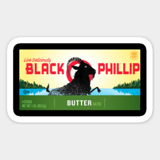 Black Phillip Butter Sticker