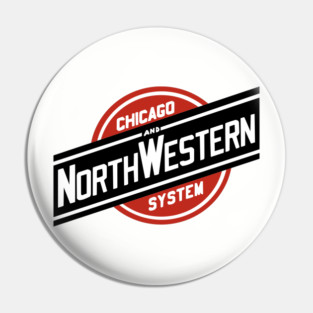 Vintage North Western Railway Logo Pin