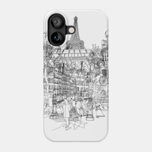 Paris (B&W) Phone Case