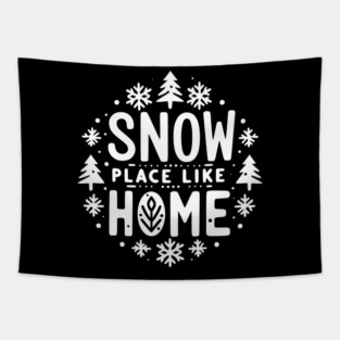 Snow Place Like Home Tapestry