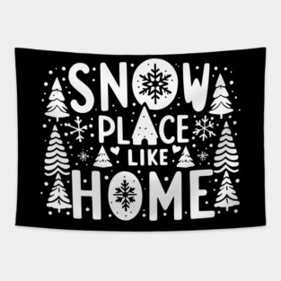 Snow Place Like Home Tapestry