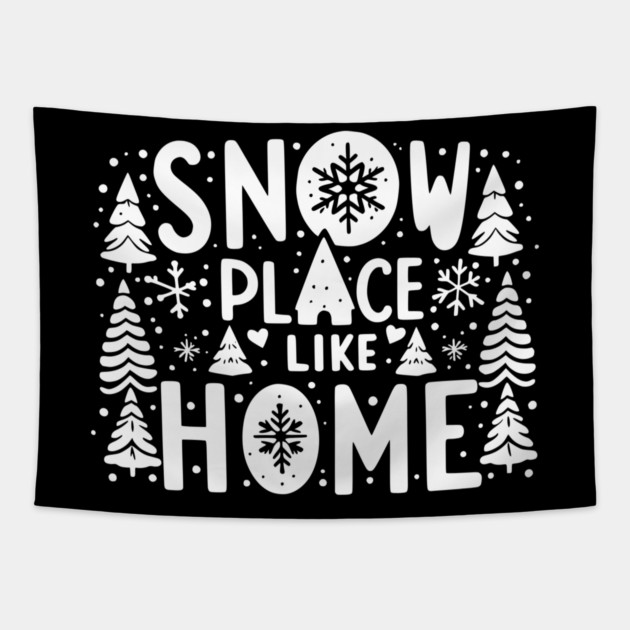 Snow Place Like Home Tapestry by Frank Ring