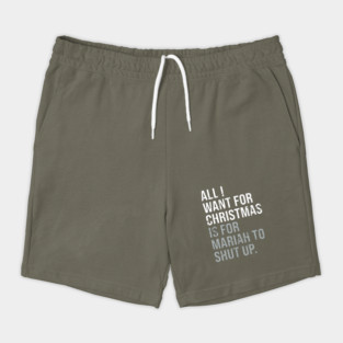 All I Want For Christmas Distressed Funny Anti-Festive Shorts