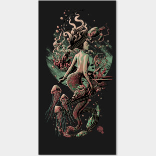 Mermaid Posters and Art