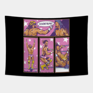 Macho Man Randy Savage Comic Tapestry