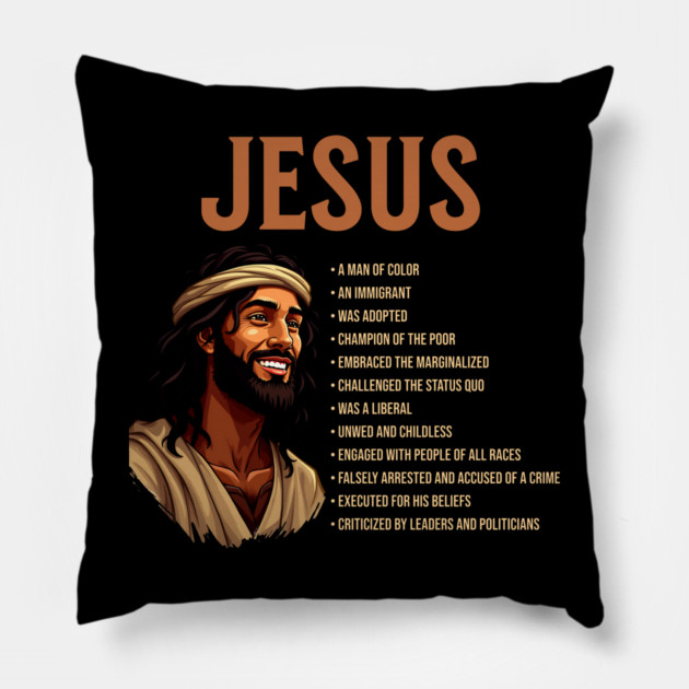 Jesus Facts Pillow by UrbanLifeApparel