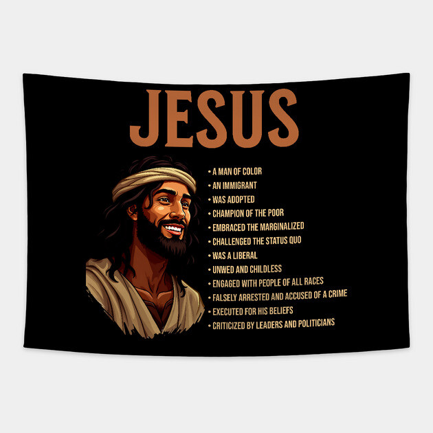 Jesus Facts Tapestry by UrbanLifeApparel