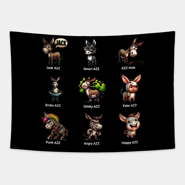 Funny AZZ Tapestry by UrbanLifeApparel