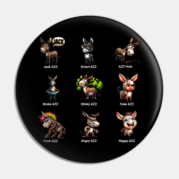 Funny AZZ Pin by UrbanLifeApparel