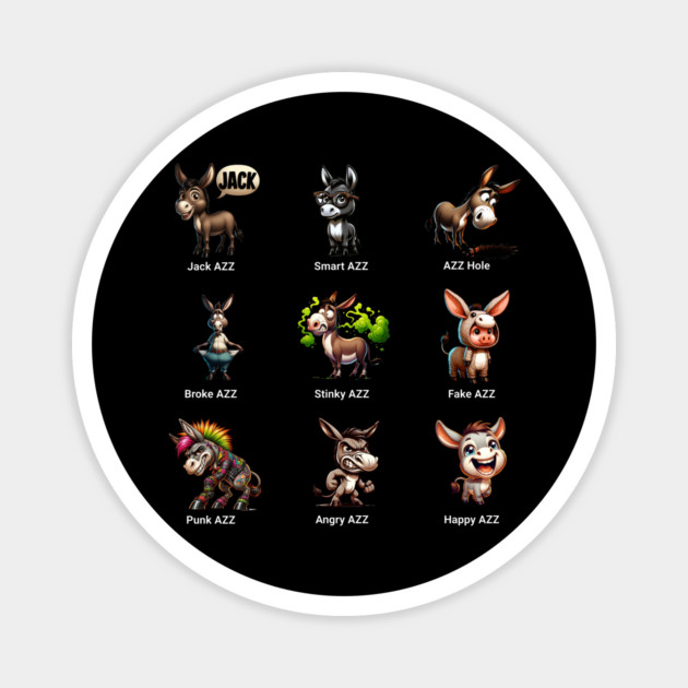 Funny AZZ Magnet by UrbanLifeApparel
