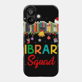 Library Squad Christmas Book Lovers Phone Case
