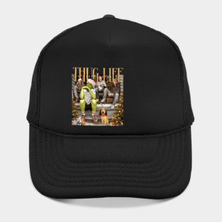 Cartoon Christmas Thug Life, Movie Character, Thug Life Xmas, Thug Life Merry Christmas, Vintage Movie Thug Life Hat