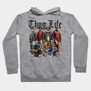 Cartoon Christmas Thug Life, Movie Character, Thug Life Xmas, Thug Life Merry Christmas, Vintage Movie Thug Life Hoodie