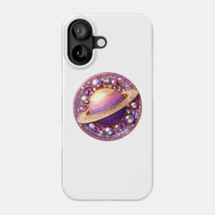 Cosmic Saturn Phone Case