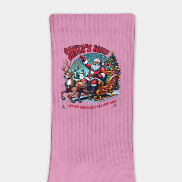 SANTA'S HERE spread happiness Christmas gift by Nizar clothing store 