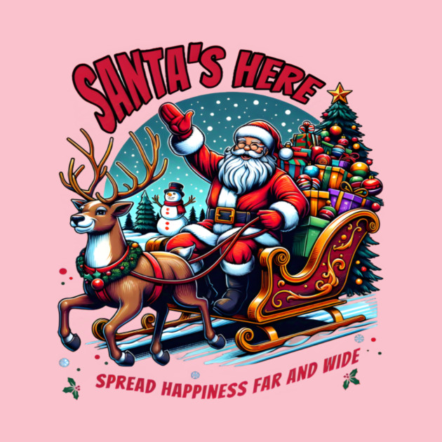 SANTA'S HERE spread happiness Christmas gift by Nizar clothing store 