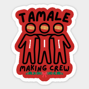 Tamale Making Crew For Christmas Magnet