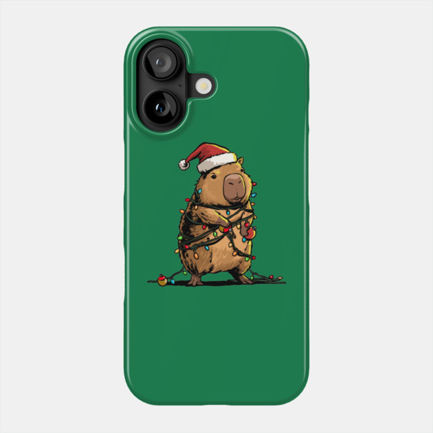 Christmas Capybara Phone Case by GoshWow®