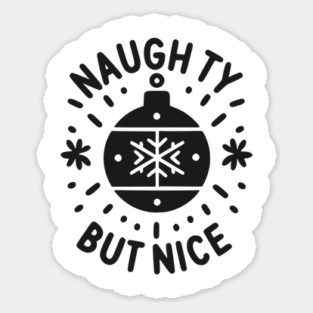 Naughty but Nice Sticker