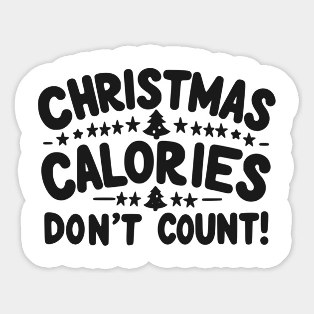 Christmas Calories Don’t Count Magnet by Frank Ring
