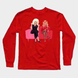 trixie and katya on their couch Long Sleeve T-Shirt