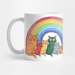 Rainbow Cats Mug