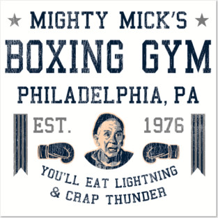 Mighty Mick Boxing Gym Worn Lts Posters and Art