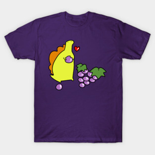 Stegosaurus Eating Grapes T-Shirt