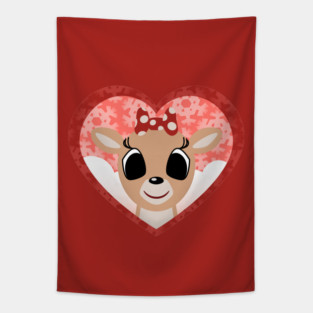 Hello Clarice Reindeer Tapestry