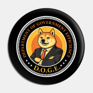 DOGE Department of Government Efficiency Tee - DOGE Design T-Shirt Pin