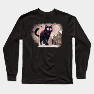 Icelandic Christmas Yule Cat Long Sleeve T-Shirt