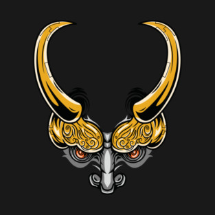 Gold Oni horns T-Shirt