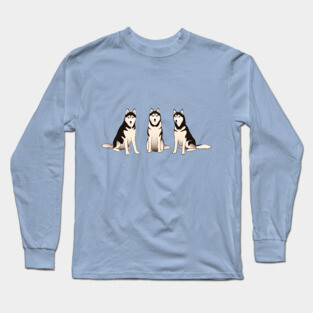 Husky Dogs Long Sleeve T-Shirt