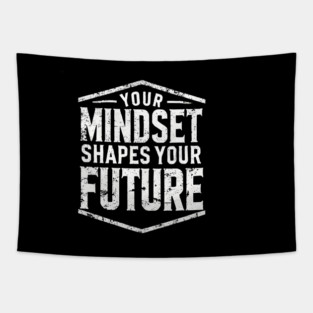 Motivational Quote, Mindset Shapes Your Future, Success Tapestry