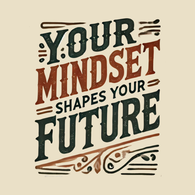 Motivational Quote, Mindset Shapes Your Future, Success by logiamerch