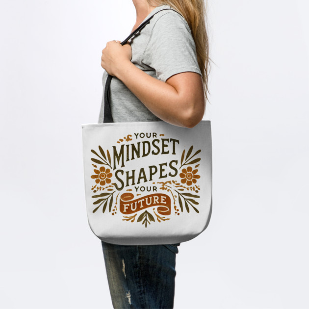 Motivational Quote, Mindset Shapes Your Future, Success by logiamerch