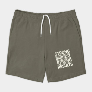 Motivational Quote Strong Mindset, Strong Results Shorts