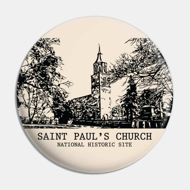 Saint Paul's Church National Historic Site Pin by Lakeric